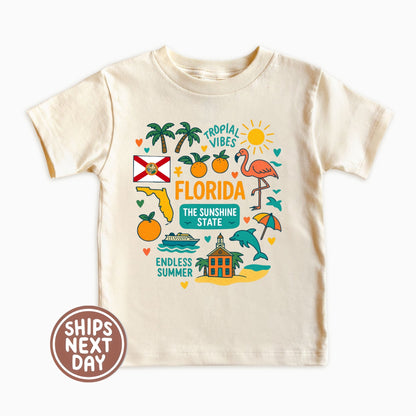 Florida Kids Sweatshirt – Sunshine State Icons