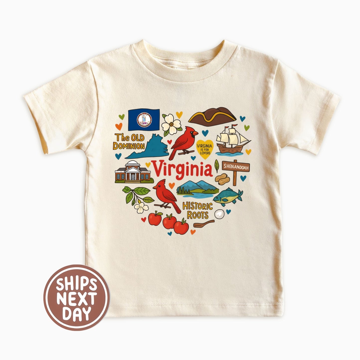 Virginia Kids Sweatshirt – Old Dominion State Icons