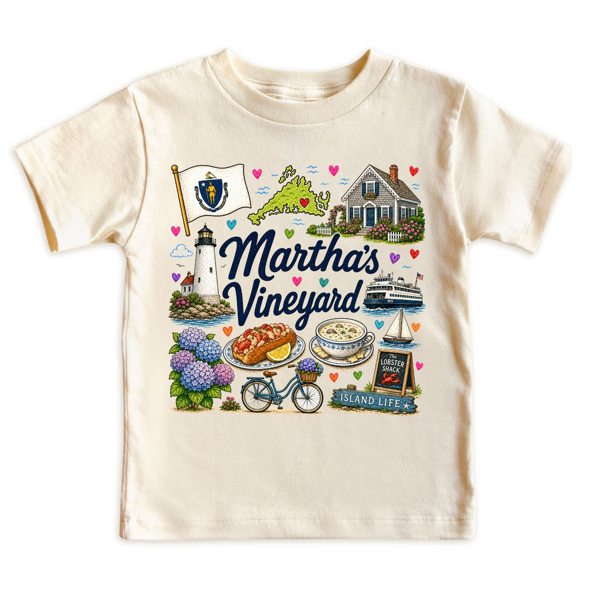 Martha's Vineyard Massachusetts Baby Bodysuit for Boys Girls