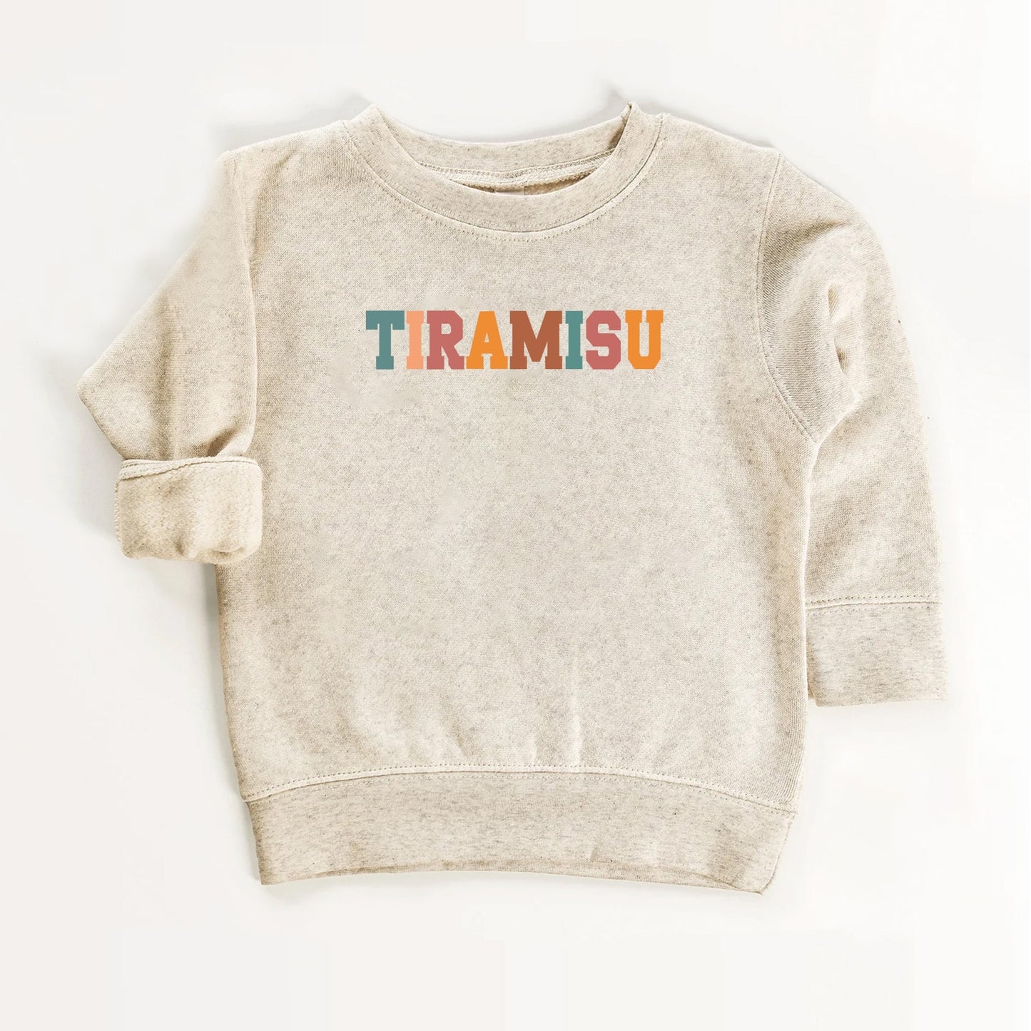 Tiramisu Kids Shirt – Retro Typography Food Lover