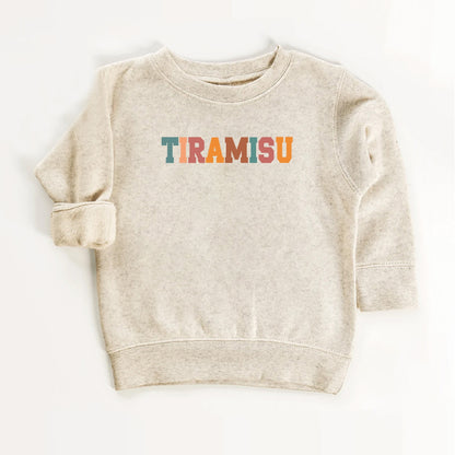 Tiramisu Kids Shirt – Retro Typography Food Lover