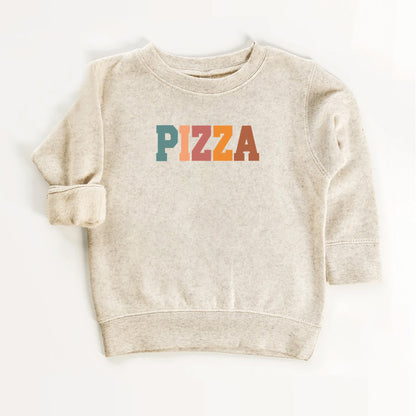 Pizza Kids Shirt – Retro Typography Food Lover