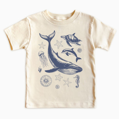 Vintage Ocean Life Kids T-Shirt