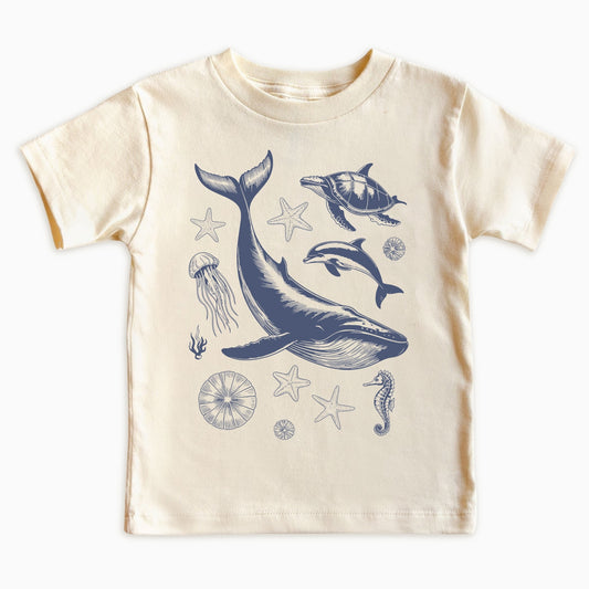 Vintage Ocean Life Kids T-Shirt