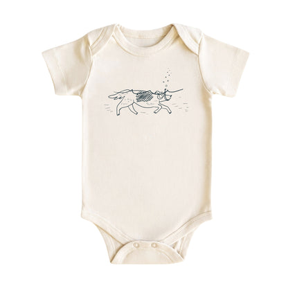 Snorkeling Dog Baby Bodysuit