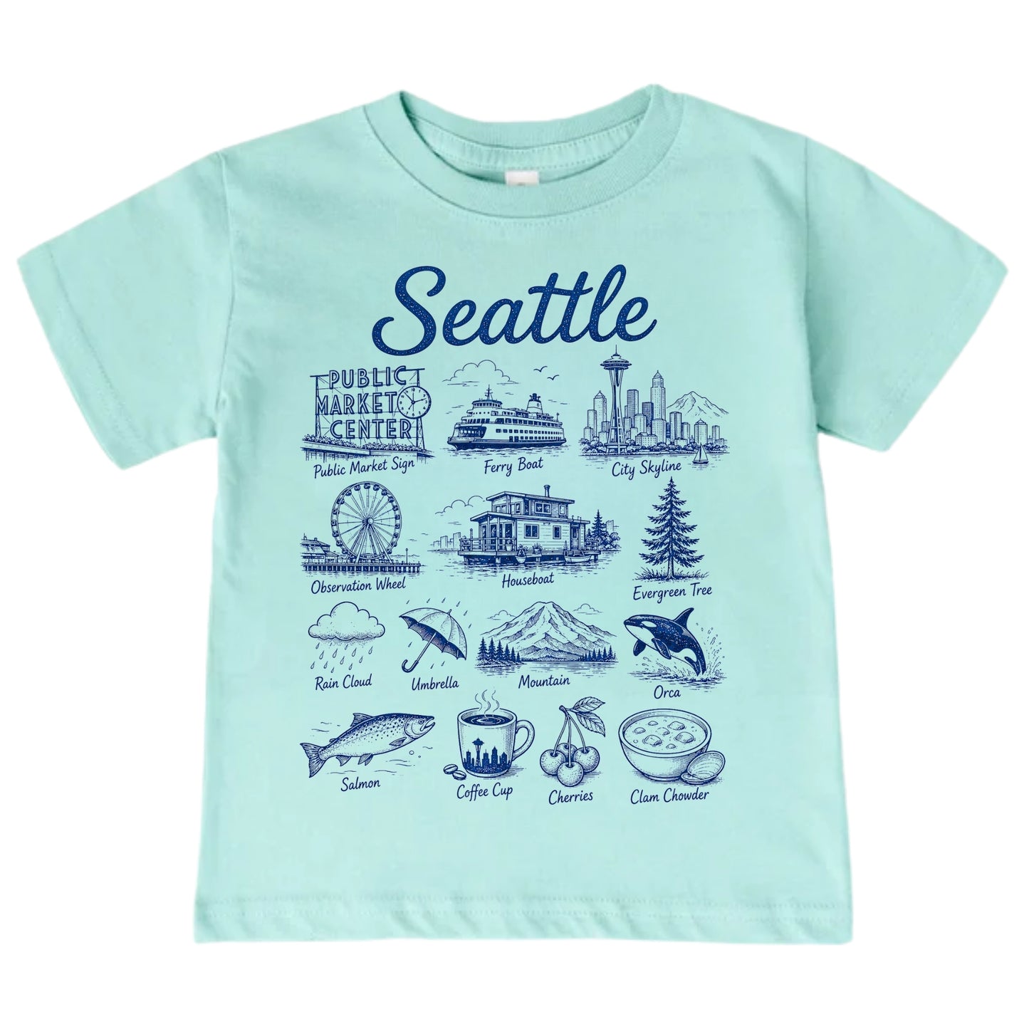 Seattle Baby Bodysuit and T-Shirt