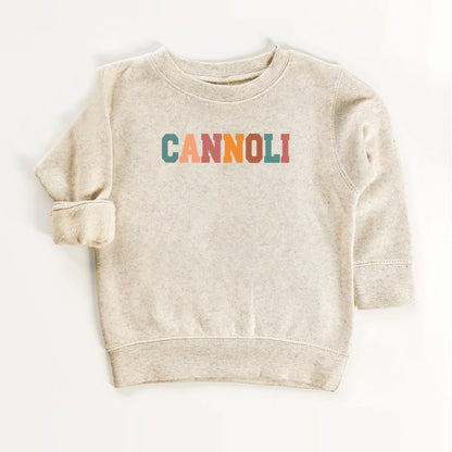 Cannoli Kids Shirt – Retro Typography Food Lover