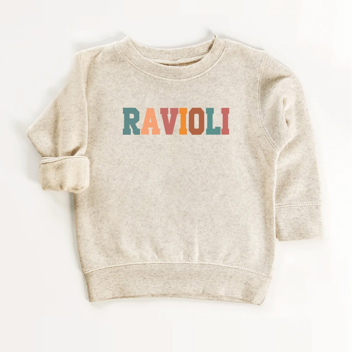 Ravioli Kids Shirt – Retro Typography Food Lover