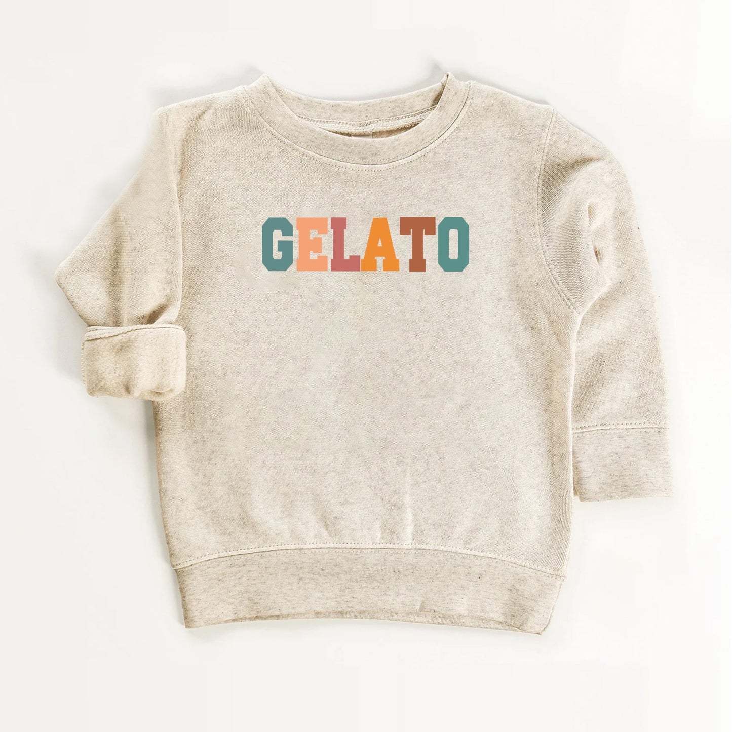 Gelato Kids Shirt – Retro Typography Food Lover