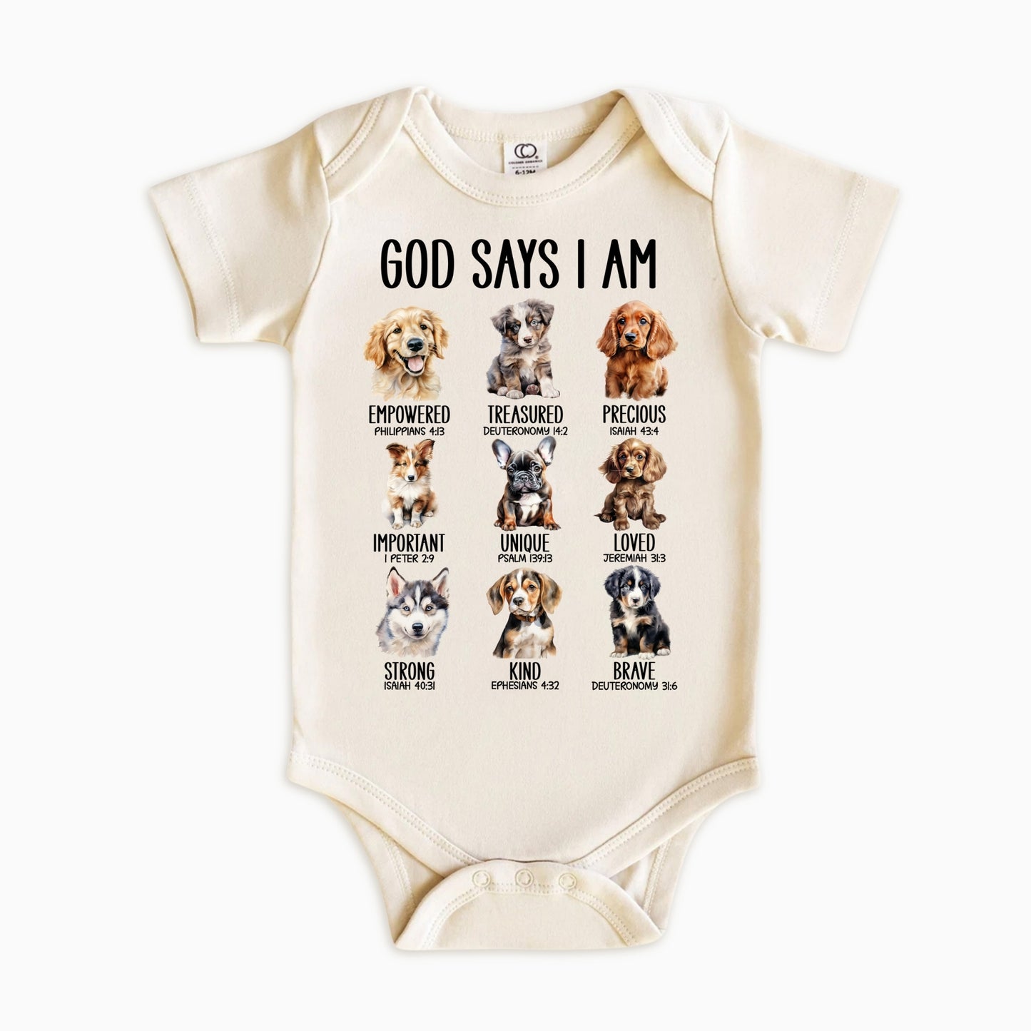 God Says I Am – Dog Themed Faith Kids Shirt