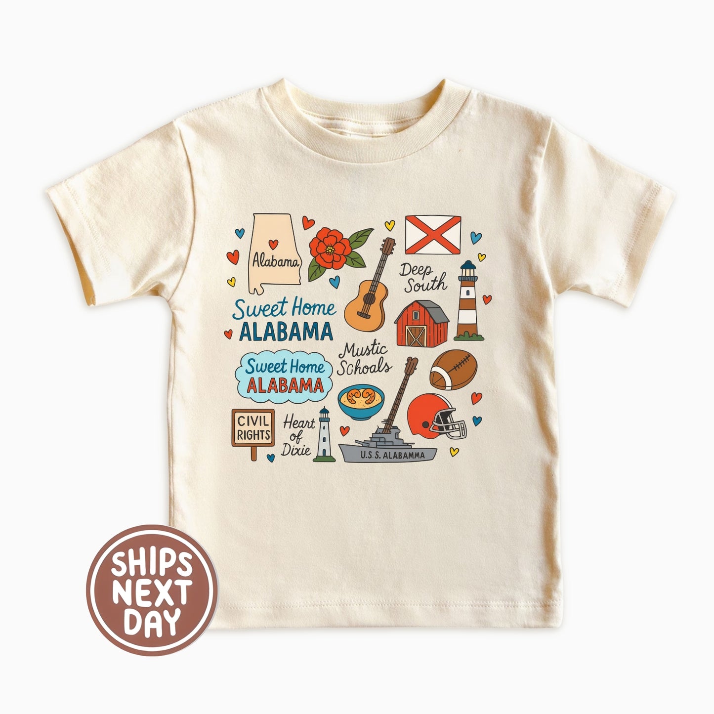 Alabama Kids Sweatshirt – Sweet Home State Icons