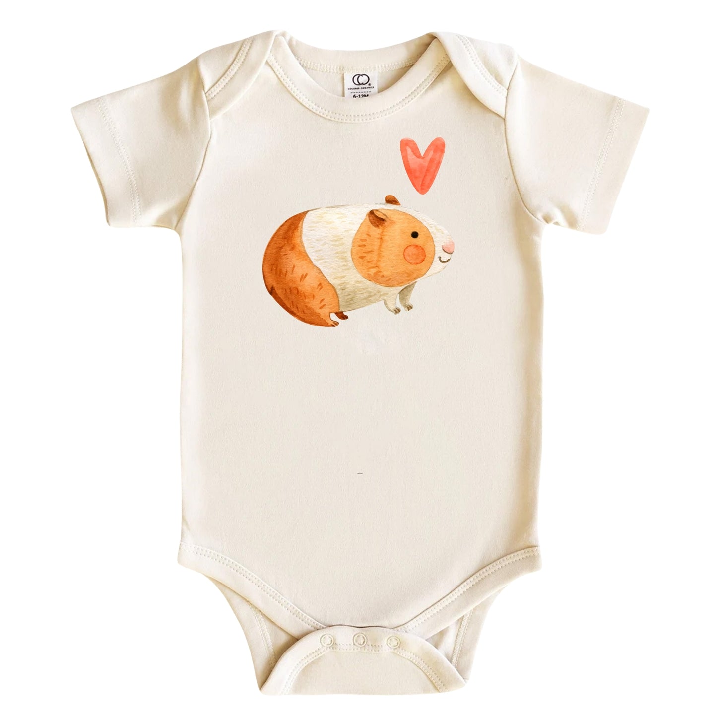 Watercolor Guinea Pig Baby Bodysuit