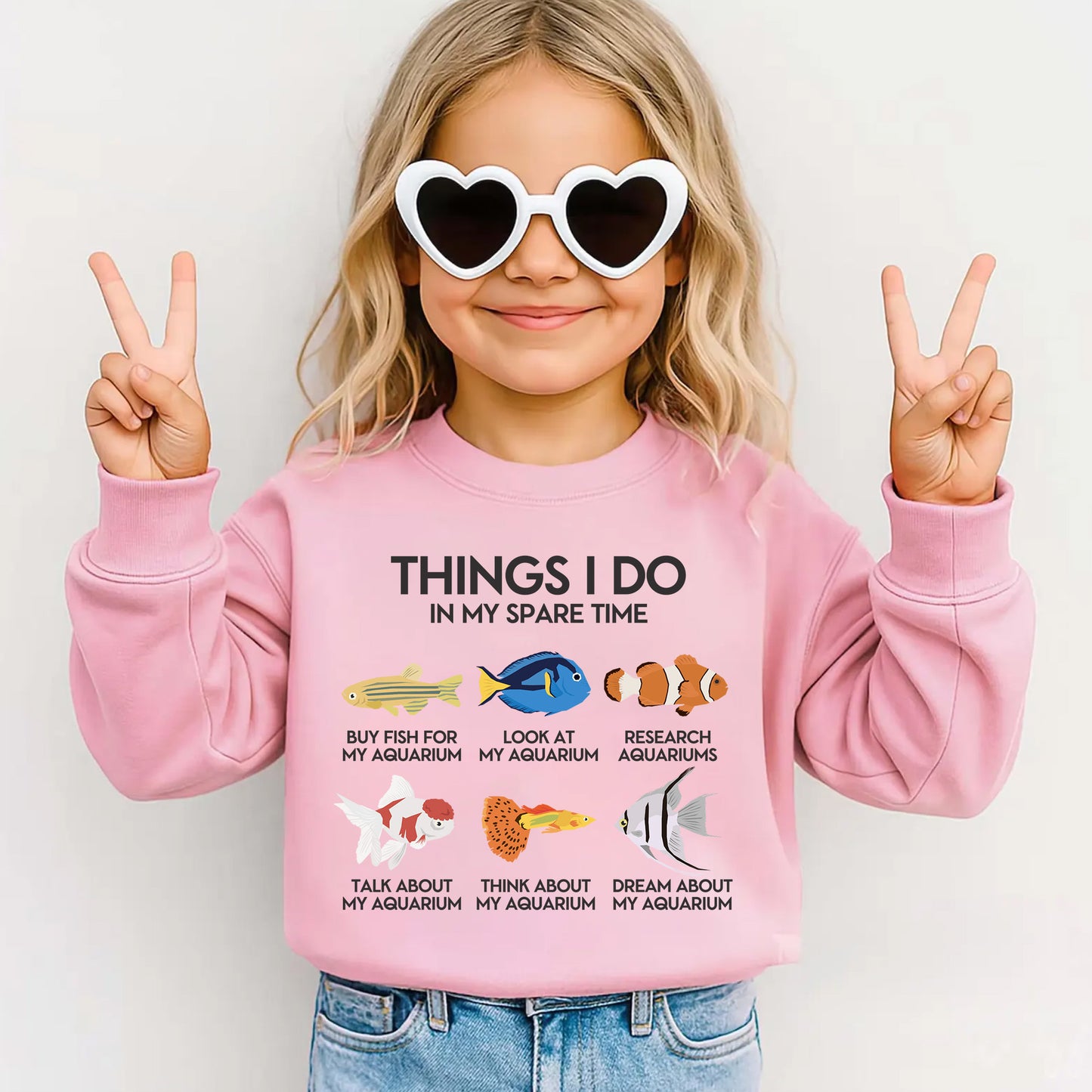 Things I Do In My Spare Time - Aquarium Kids T-Shirt