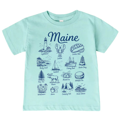 Maine Vacation Baby Bodysuit and T-Shirt