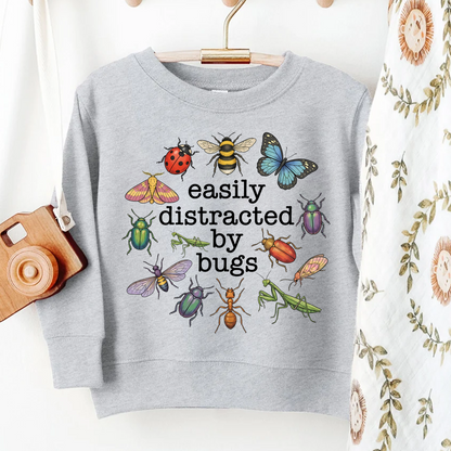 Easily Distracted By Bugs Kids T-Shirt