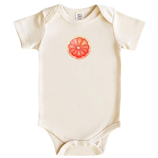 Watercolor Grapefruit Baby Bodysuit