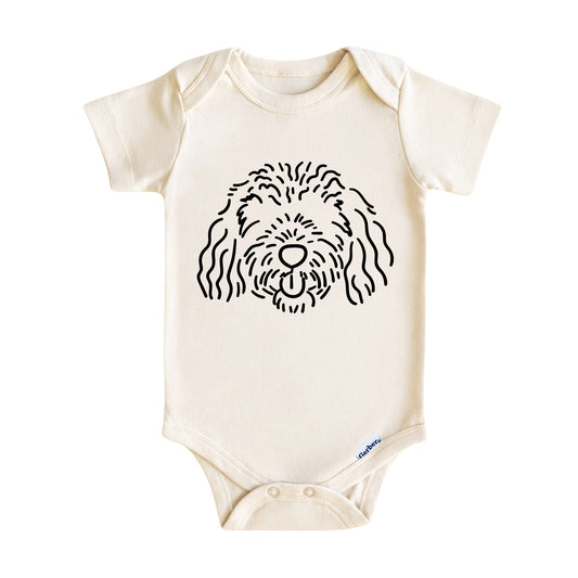 Doodle Dog Face ONESIE ®, Baby Bodysuit for Boys Girls