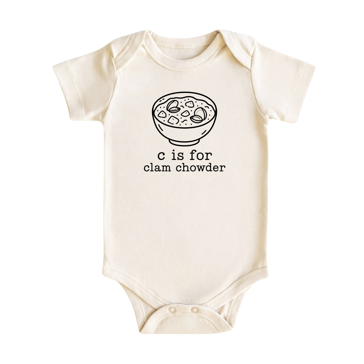 C Is for Clam Chowder Baby Bodysuit