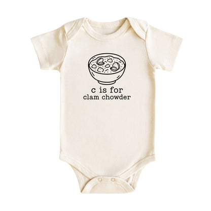 C Is for Clam Chowder Baby Bodysuit