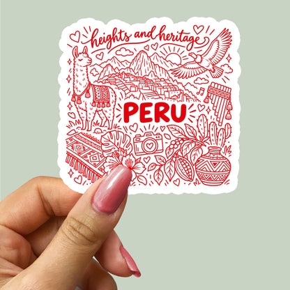 Peru Illustration Sticker