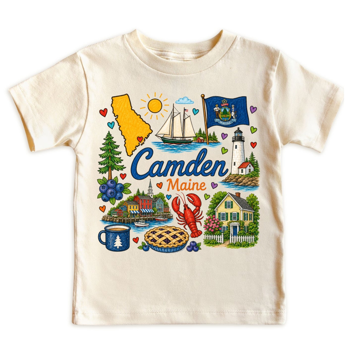 Camden Maine Baby Bodysuit for Boys Girls