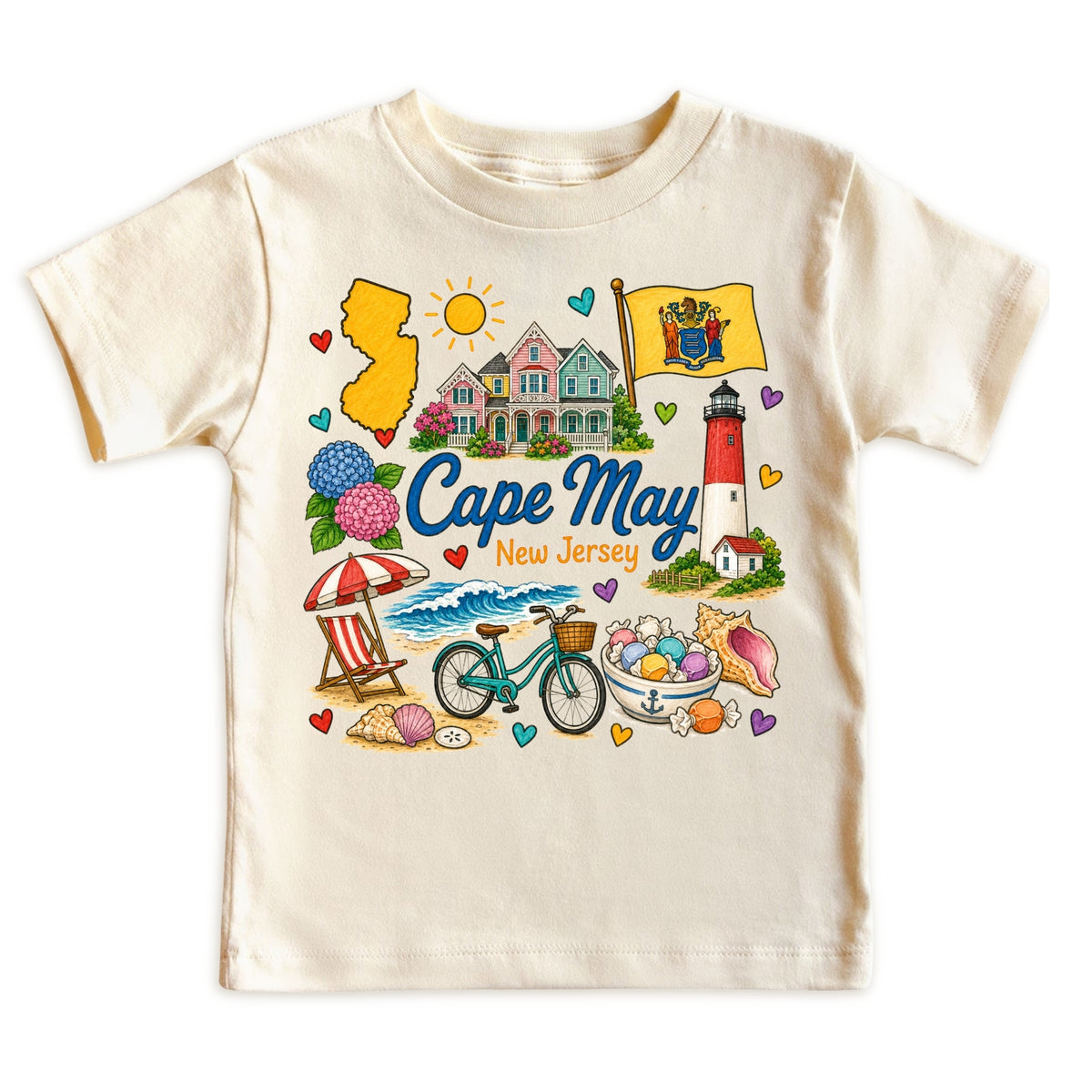Cape May New Jersey Baby Bodysuit for Boys Girls
