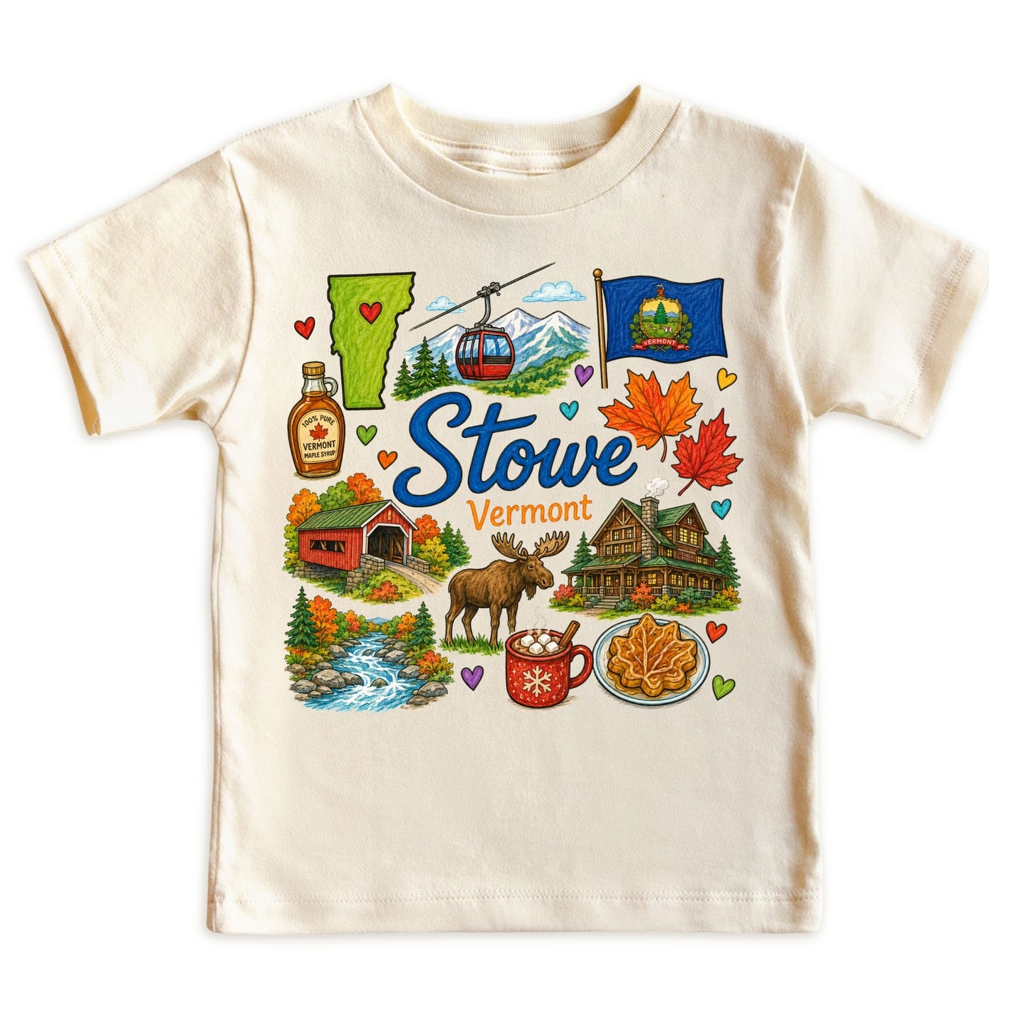 Stowe Vermont Baby Bodysuit for Boys Girls