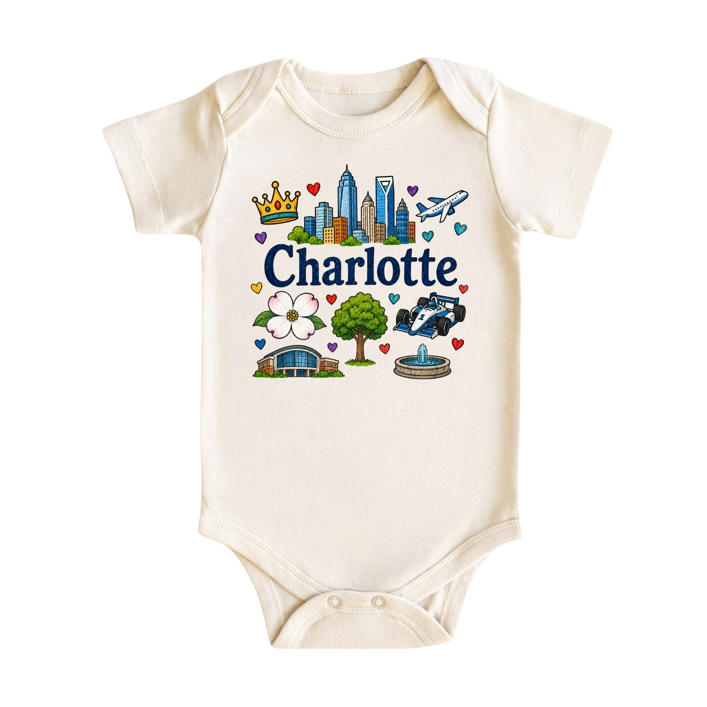 Charlotte Baby Bodysuit for Boys Girls