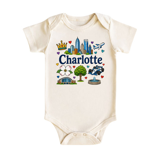 Charlotte Baby Bodysuit for Boys Girls