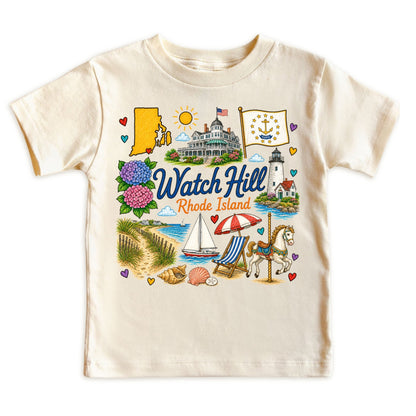 Watch Hill Rhode Island Kids T-Shirt