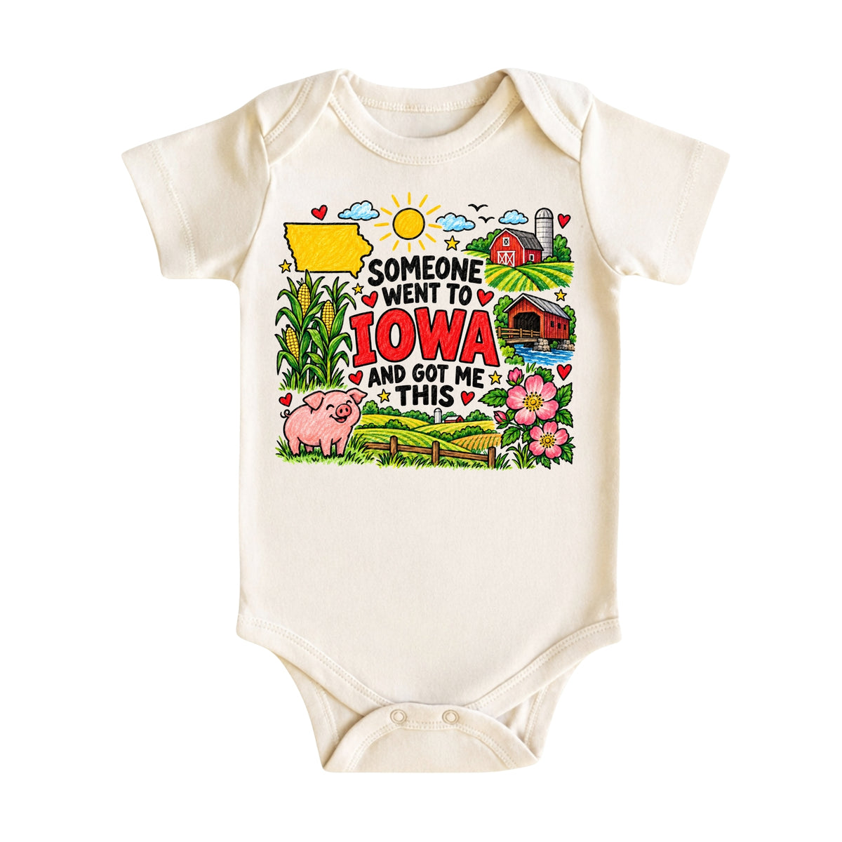 Iowa Tee for Boys Girls