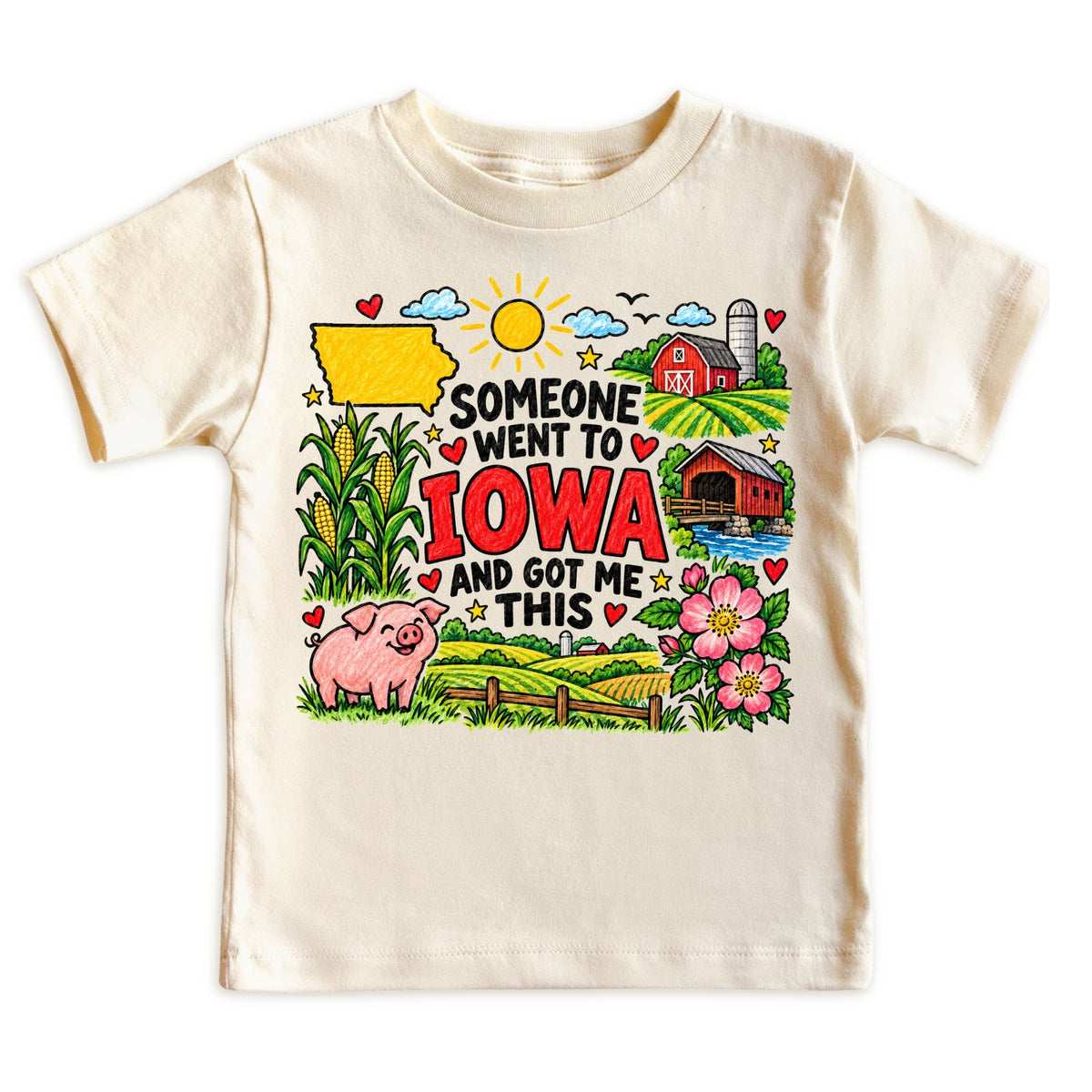 Iowa Tee for Boys Girls