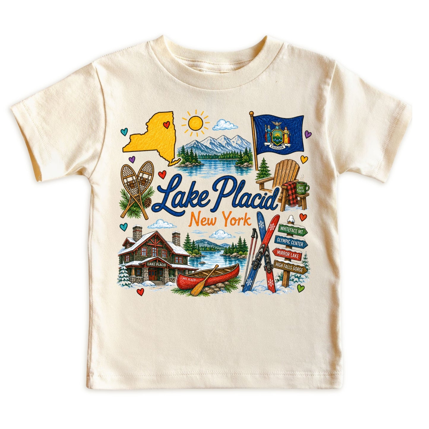 Lake Placid New York Baby Bodysuit for Boys Girls