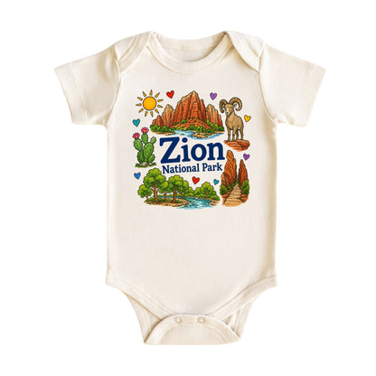 Zion National Park Baby Bodysuit for Boys Girls