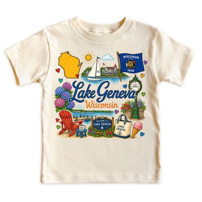 Lake Geneva Wisconsin Baby Bodysuit for Boys Girls