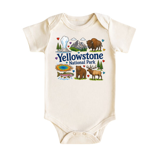 Yellowstone National Park Baby Bodysuit for Boys Girls