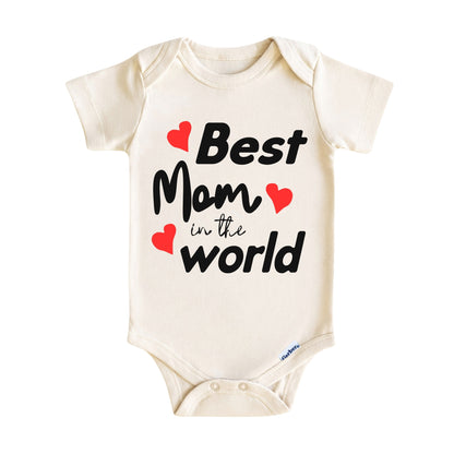 Best Mom in the World ONESIE ®, Baby Bodysuit for Boys Girls