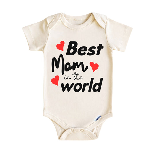Best Mom in the World ONESIE ®, Baby Bodysuit for Boys Girls