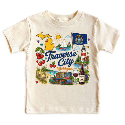 Traverse City Michigan Baby Bodysuit for Boys Girls