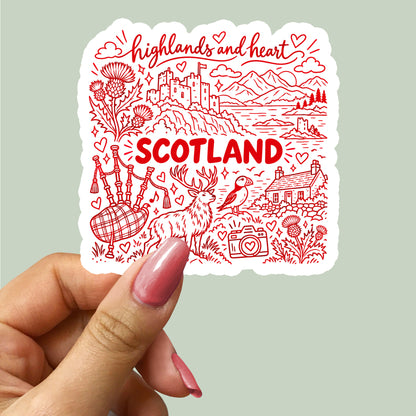 Scotland Illustration Sticker