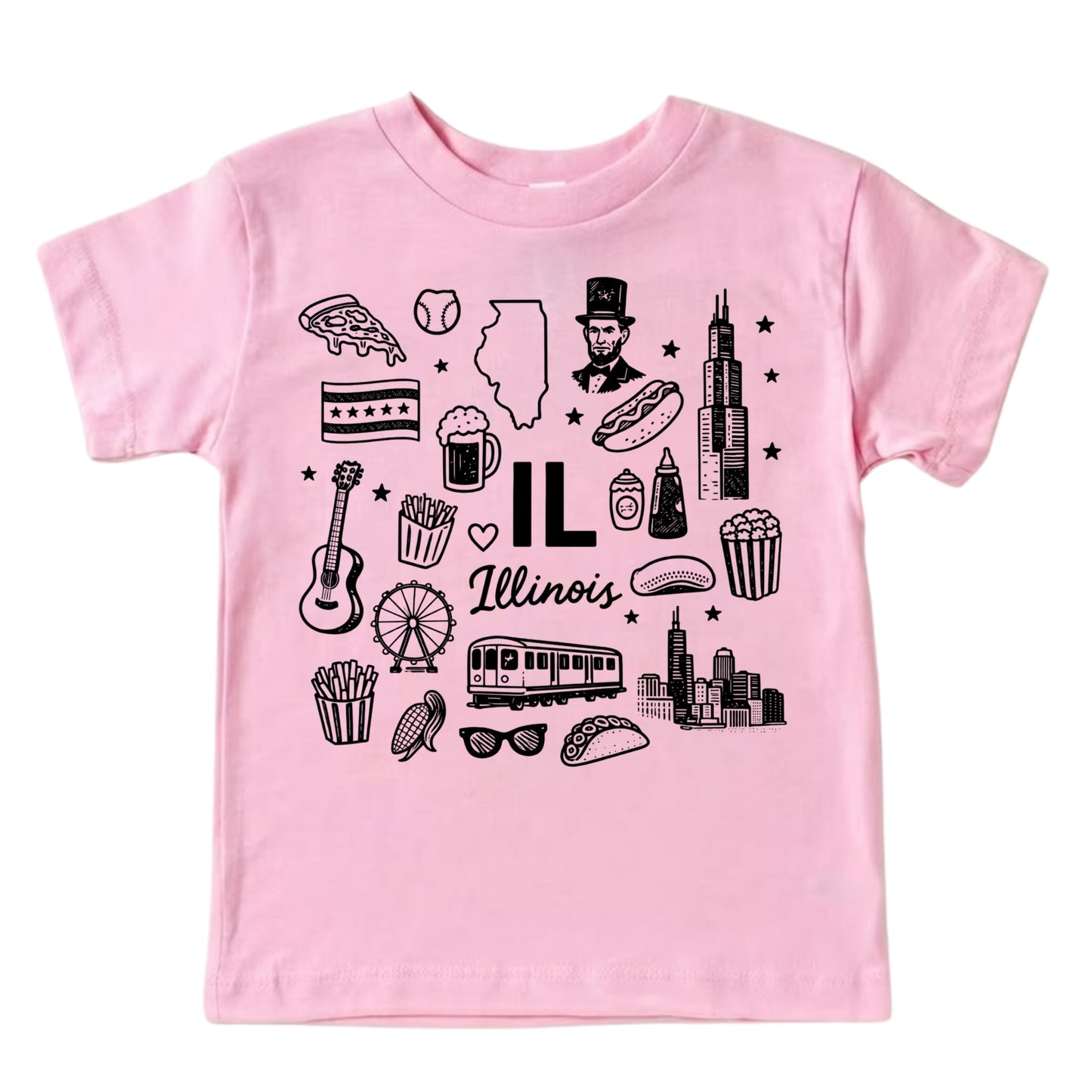 Illinois Icons Kids T-Shirt