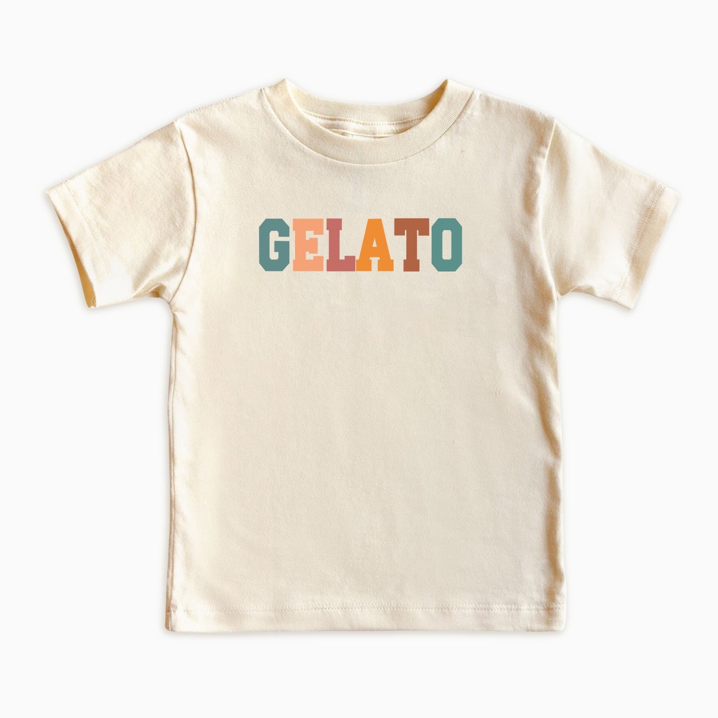 Gelato Kids Shirt – Retro Typography Food Lover