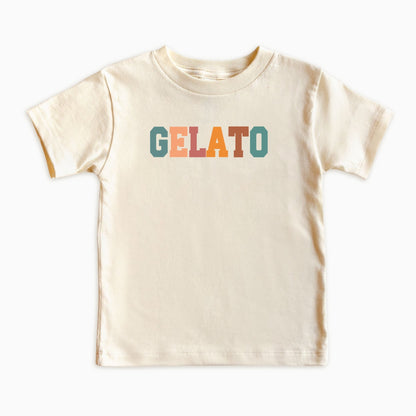 Gelato Kids Shirt – Retro Typography Food Lover