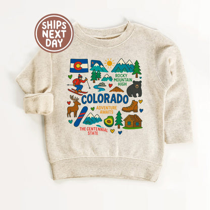 Colorado Kids T-Shirt – Rocky Mountain State Icons