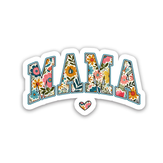 Floral Mama Lettering Sticker