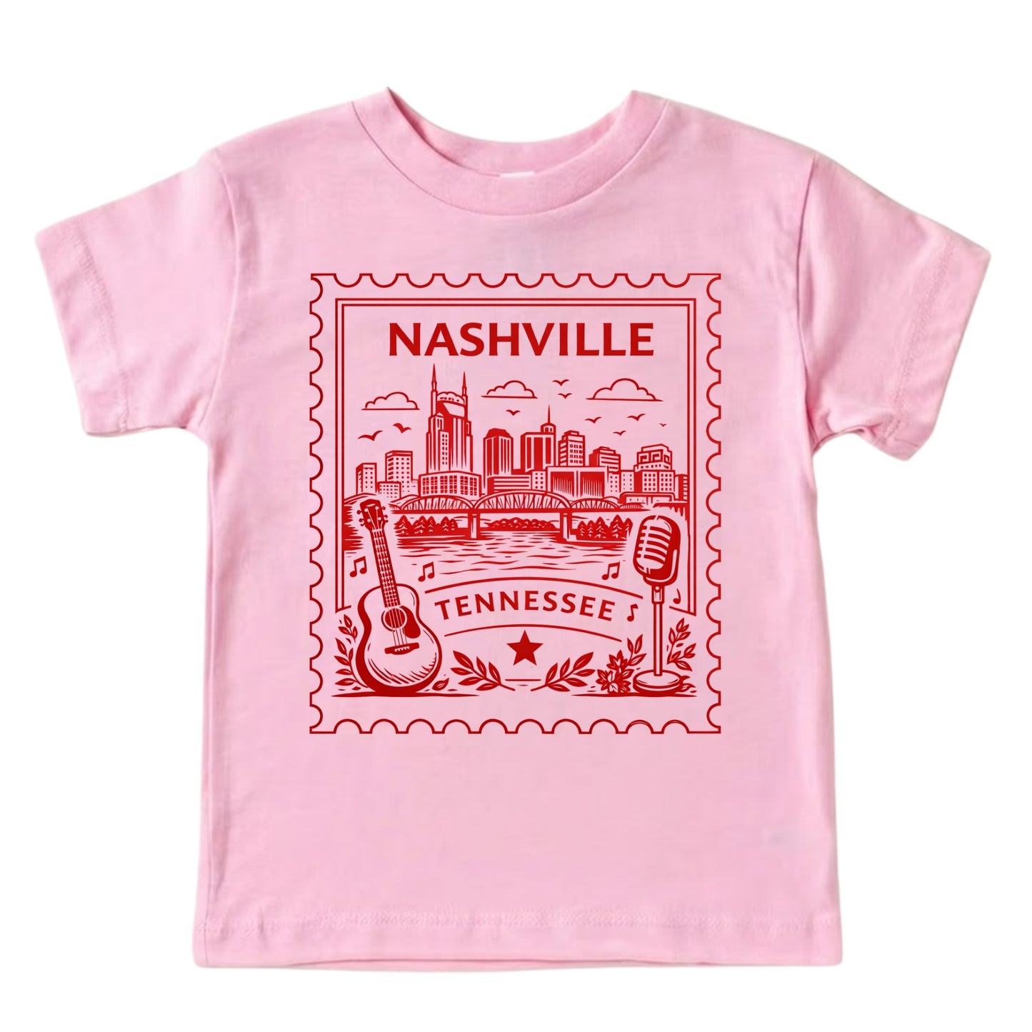 Nashville Tennessee Kids Vintage Postage Stamp T-Shirt