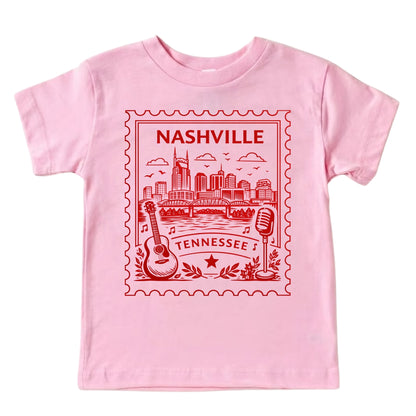 Nashville Tennessee Kids Vintage Postage Stamp T-Shirt