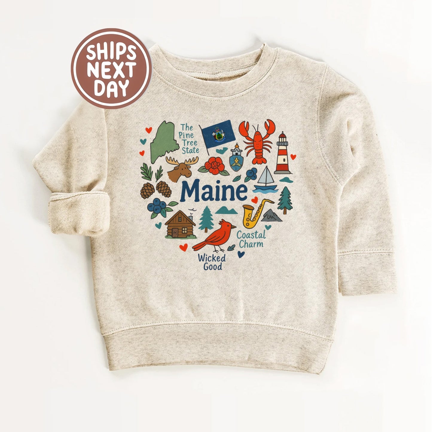 Maine Kids Sweatshirt – Pine Tree State
