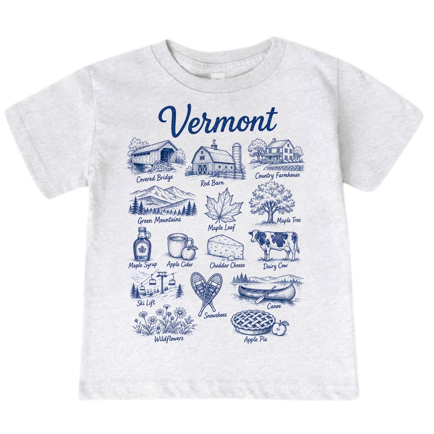Vermont Vacation Baby Bodysuit and T-Shirt