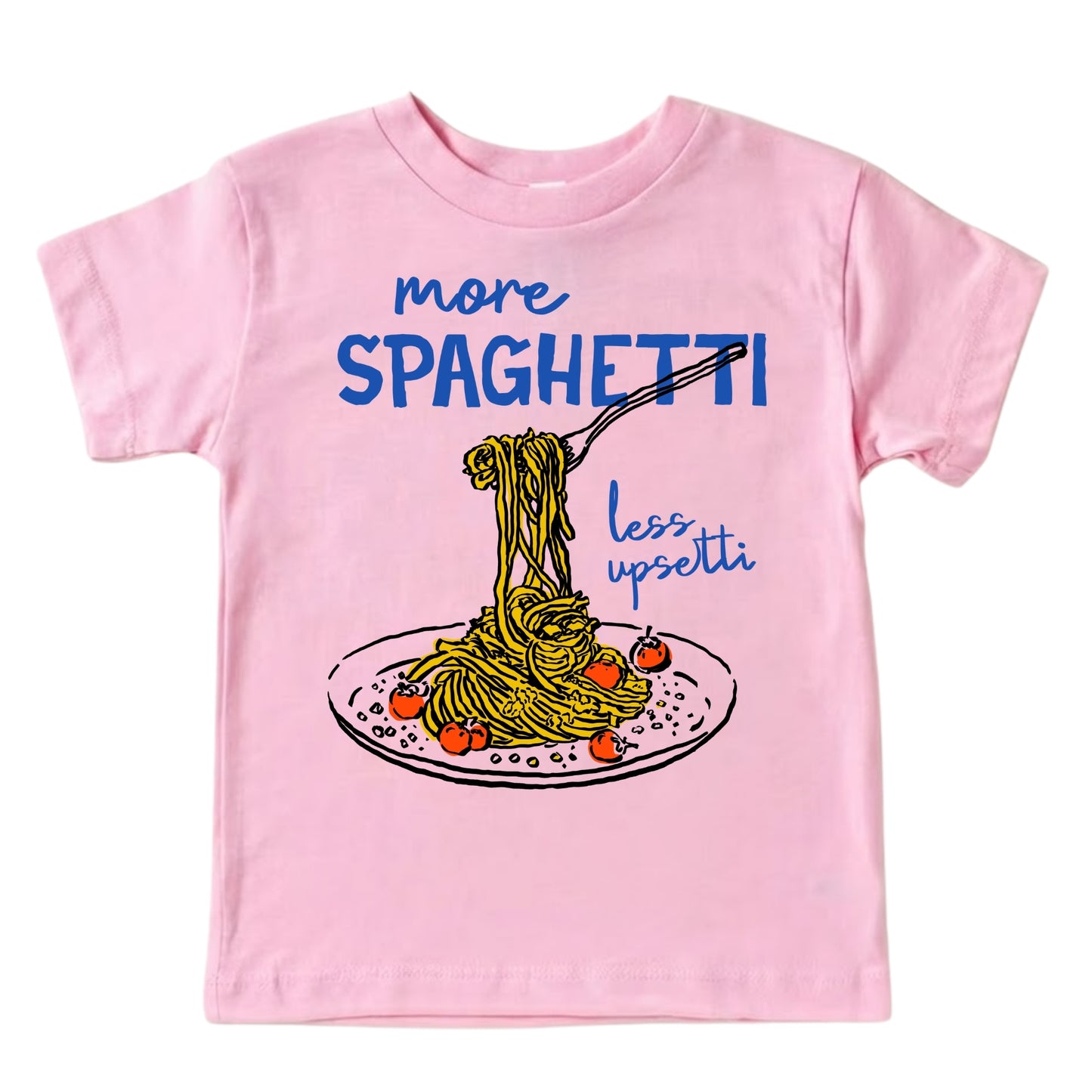 More Spaghetti Less Upsetti Kids T-Shirt